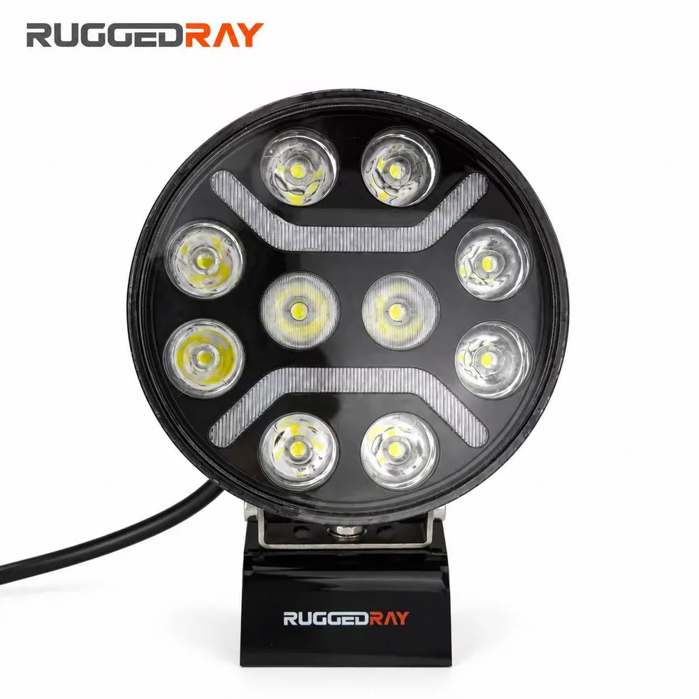 TC-R100A 9" LED driving light with DRL — RuggedRay