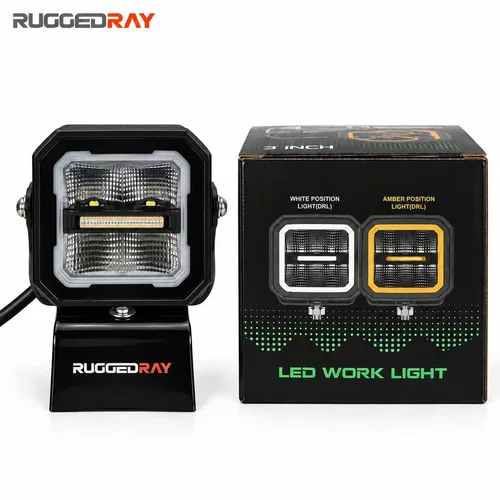TC-W40C 3" LED cube light with Halo, view 5