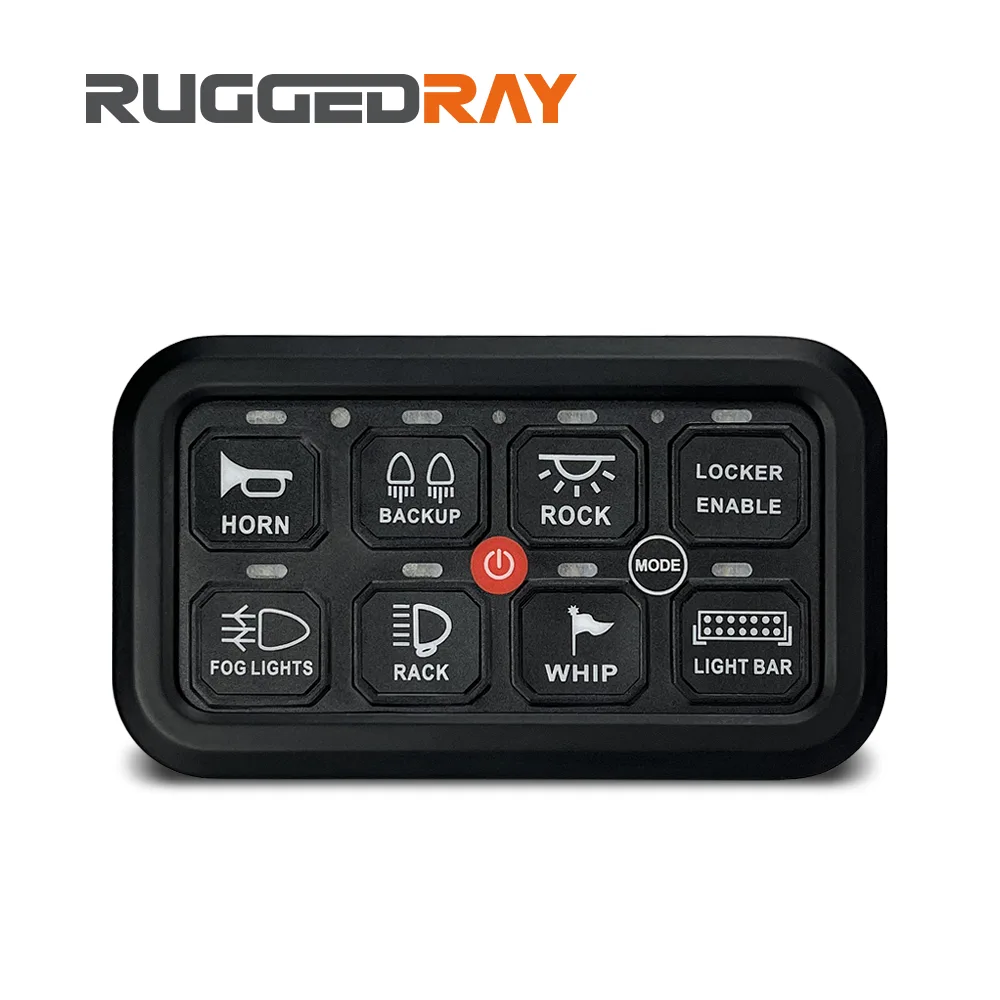 TC-SW8B 8-Way Switch Panel (B Version) — RuggedRay